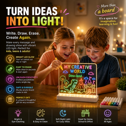 Magic Writing Board with Pen & Light