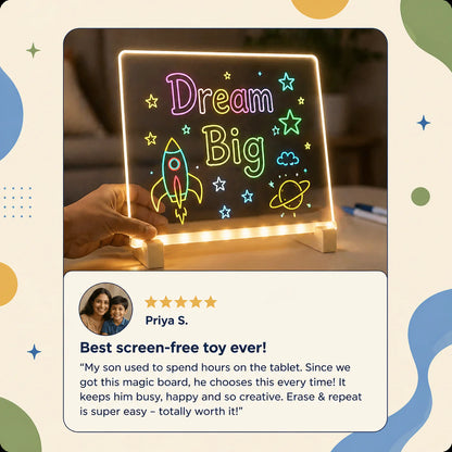 Magic Writing Board with Pen & Light